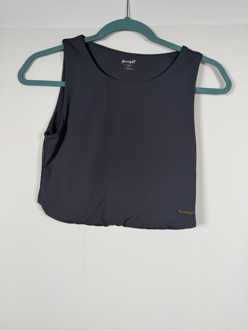 YoungLA Charcoal Cropped Tank